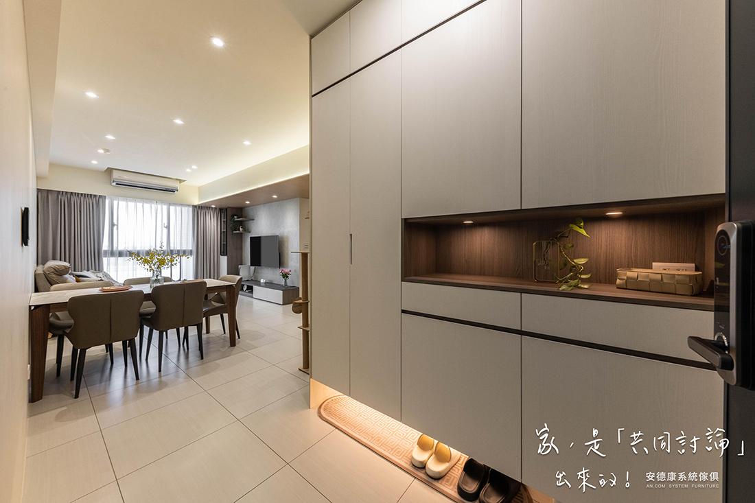 打造溫暖現代風：22坪重焙奶茶色系三房兩廳設計案例